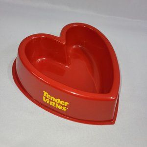 Tender Vittles Vintage Heart Shape Cat Food Dish